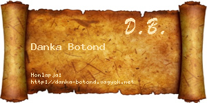 Danka Botond névjegykártya