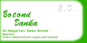 botond danka business card